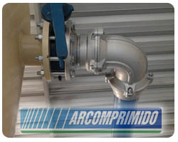 rede de ar comprimido alumínio